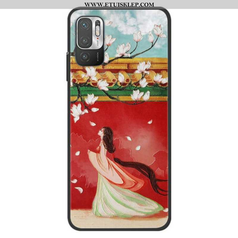 Etui do Xiaomi Redmi Note 10 5G Kobieta Kwiat